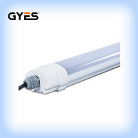 Tubes LED 120CM LED Batten Tri-proof Diffuser Luminaire Wall Ceiling Light Surface Mount Fluorescent IP65 Natural White 38W 3800LM 4102